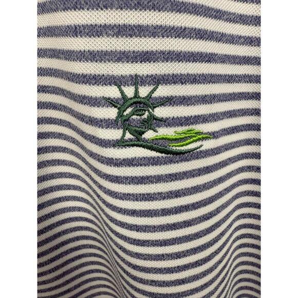 Holderness & Bourne The Maxwell Statue of Liberty Striped Golf Polo XL - Picture 2 of 6